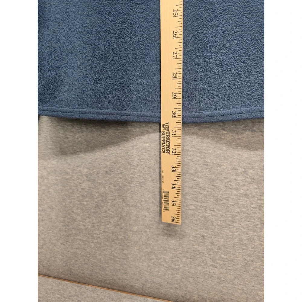 EMS Men Large Blue 1/4 Zip Fleece Pullover Made in Canada Eastern Mountain Sport